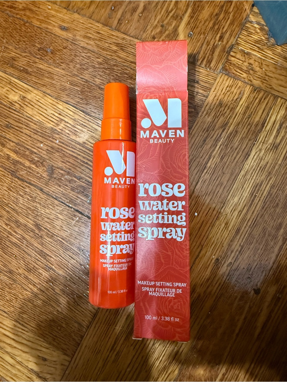 Maven Beauty Rose Water Setting Spray - Orange Bottle